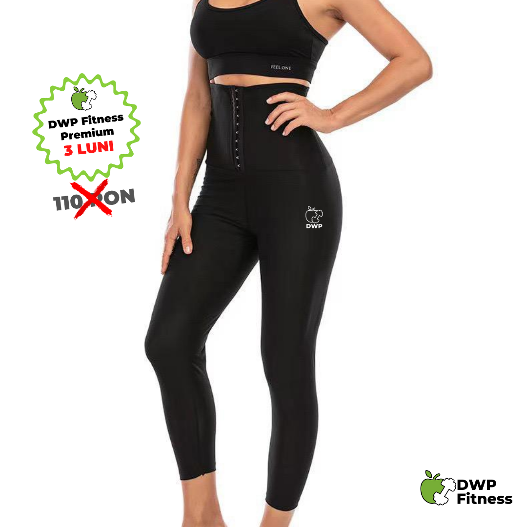 Colanți DWP Fitness Modelatori pentru Slăbit - 2 în 1 - Neopren Complet