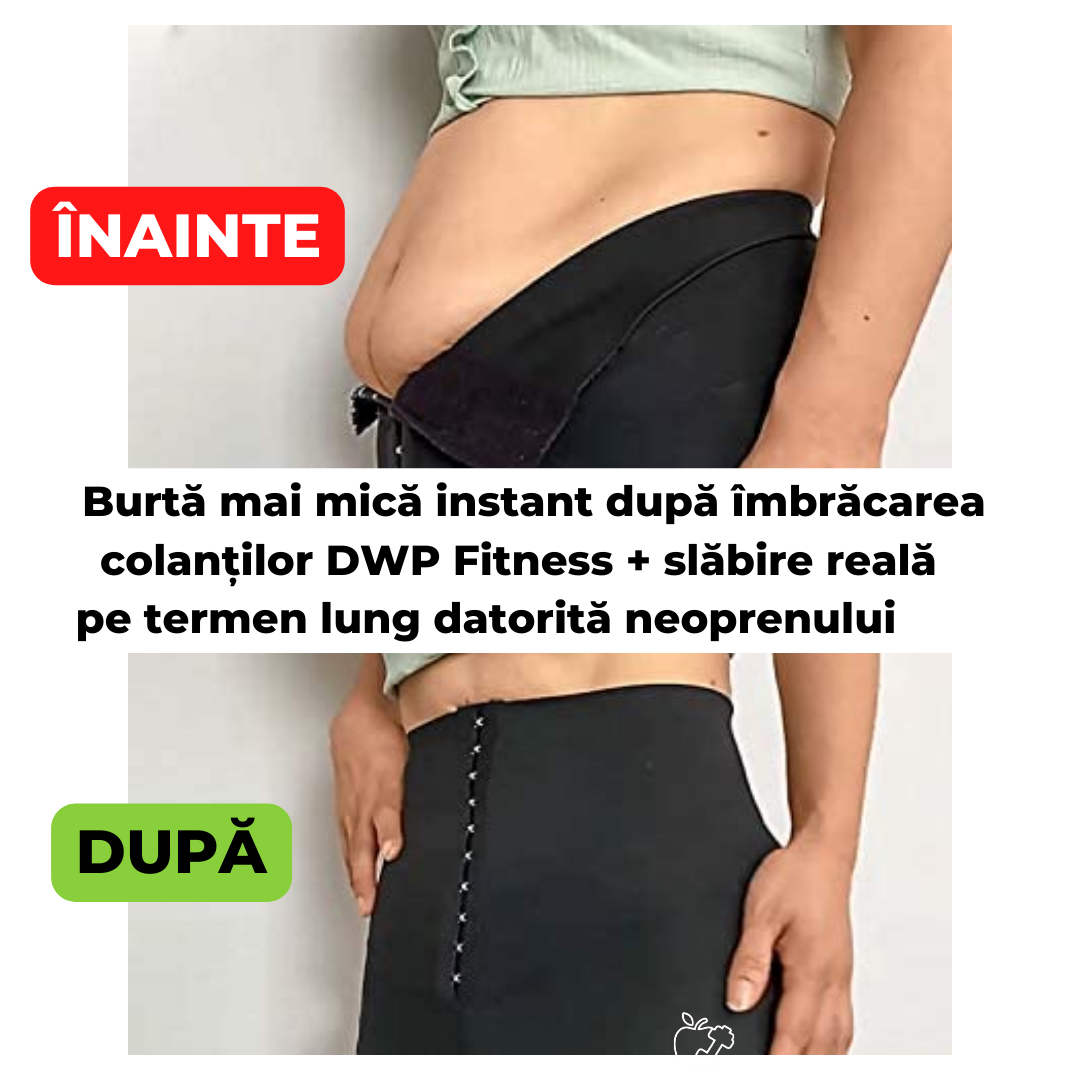 Colanți DWP Fitness Modelatori pentru Slăbit - 2 în 1 - Neopren Complet