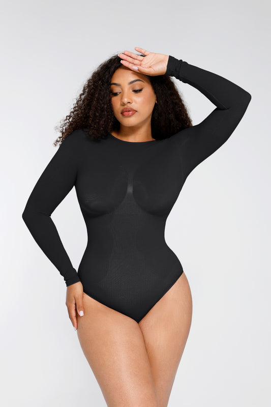 Body Modelator "SKIN" Chilot Clasic, Cu Mânecă Lungă, DWP Fitness-Efect Compresie