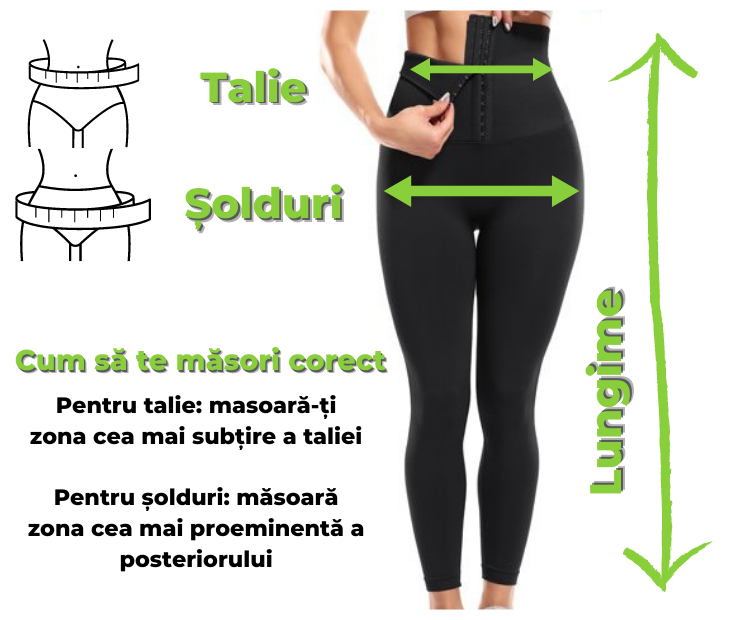 Colanți DWP Fitness Modelatori pentru Slăbit - 2 în 1 - Neopren Complet