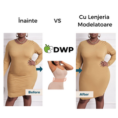 Lenjerie Modelatoare Cu Efect de Compresie DWP Fitness, Fără Cusături - Lung