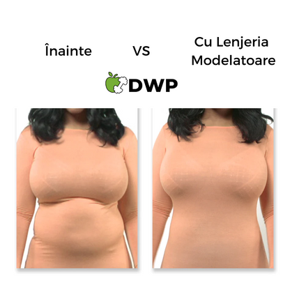 Lenjerie Modelatoare ORIGINALĂ DWP Fitness, Cu Efect de Compresie, Fără Cusături - Lung