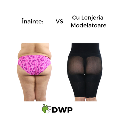 Lenjerie Modelatoare ORIGINALĂ DWP Fitness - Cu Efect de Compresie, Fără Cusături - Lung