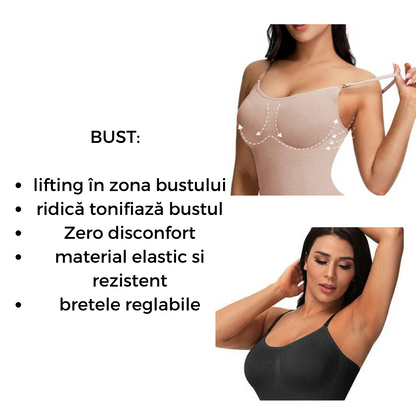 Body Modelator ORIGINAL DWP Fitness - Cu Efect de Compresie, Fără Cusături