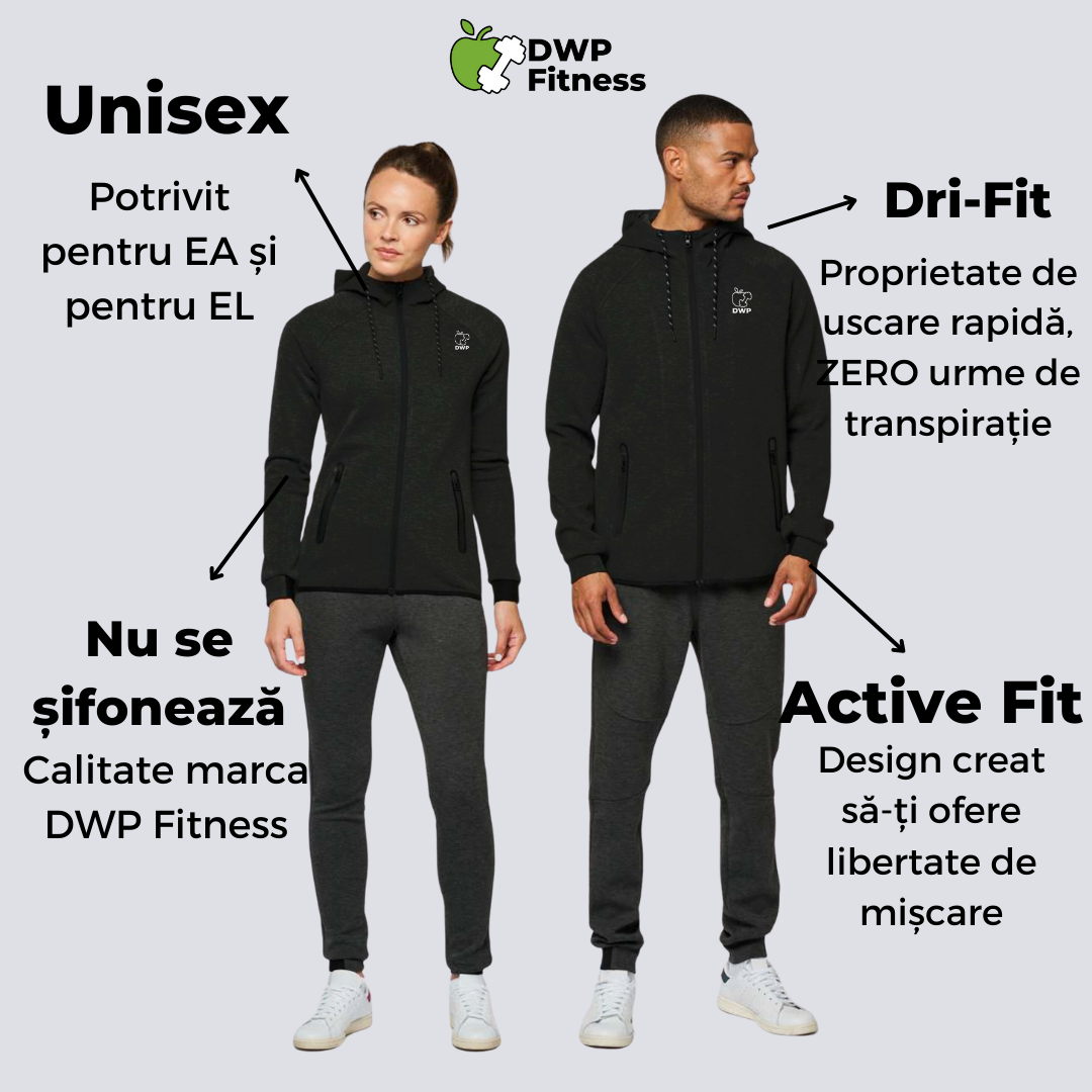 Hoodie DWP Fitness Performance, Relaxed Fit - Unisex