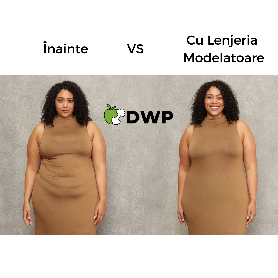 Lenjerie Modelatoare ORIGINALĂ DWP Fitness - Cu Efect de Compresie, Fără Cusături - Lung