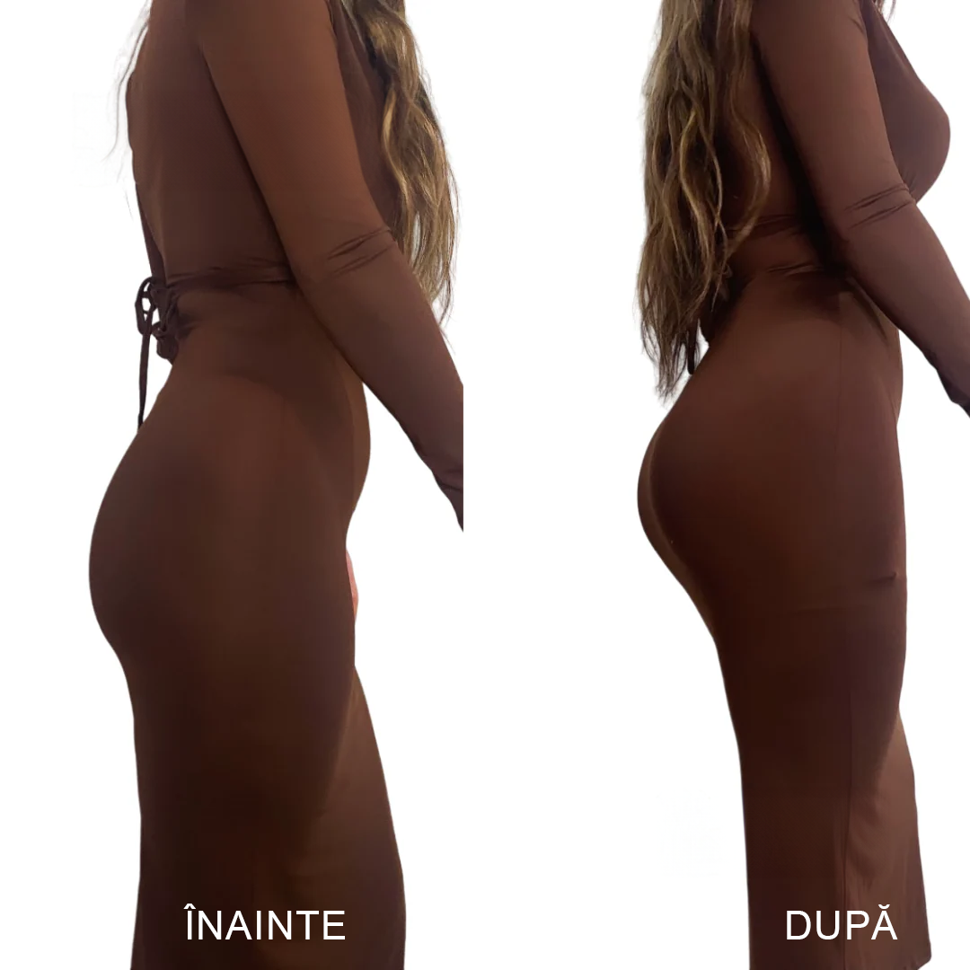 Body Modelator "SKIN" Tanga, Cu Mânecă Lungă, DWP Fitness-Efect Compresie