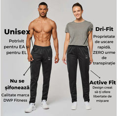 Pantaloni Trening Performance Metallic DWP Fitness - Unisex