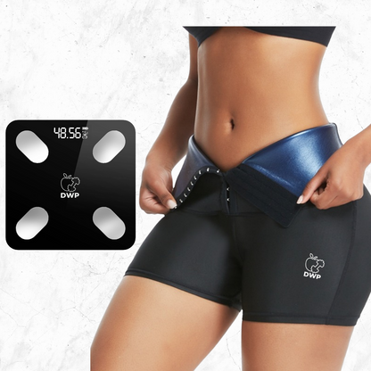 Pachet Promo - Colanți Modelatori 2 în 1 - Centură Corset Scurți + Cântar de Corp DWP Fitness