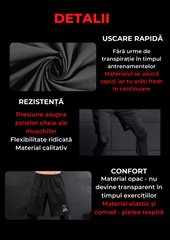 Bluză Compresie + Pantaloni Scurți + Pantaloni Compresie DWP Fitness X-Treme