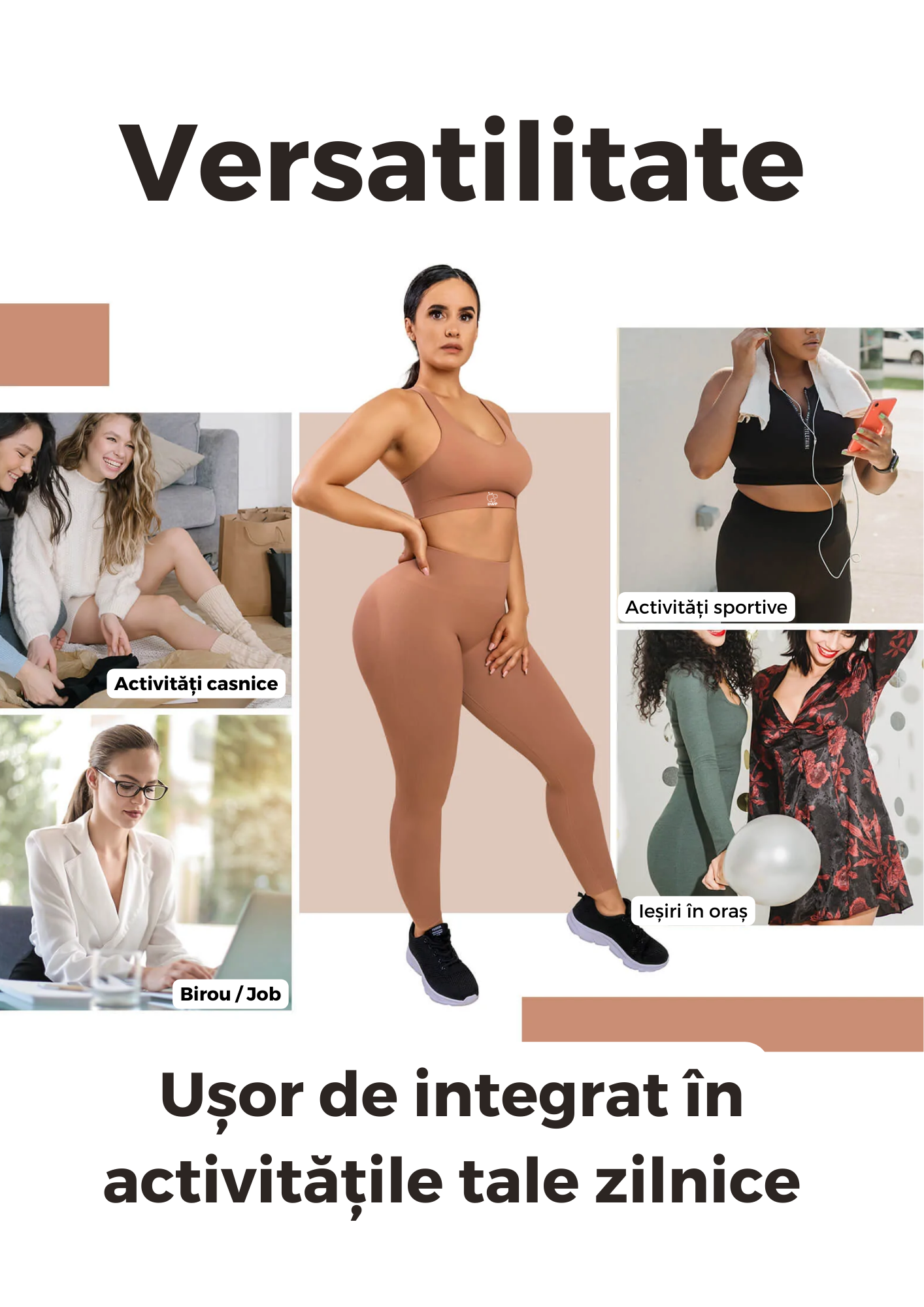 Compleu DWP Shape Eco-Friendly Premium - Fără Cusături, Efect Modelator & Push-Up