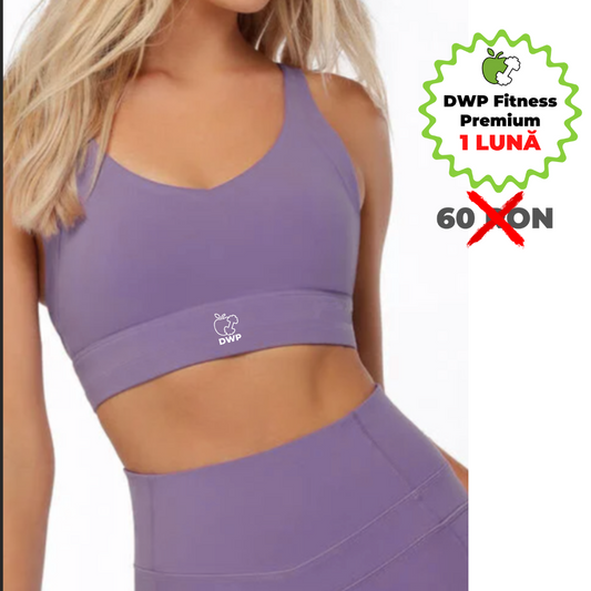 Bustieră Sport Smooth Texture DWP Fitness - Susținere Maximă