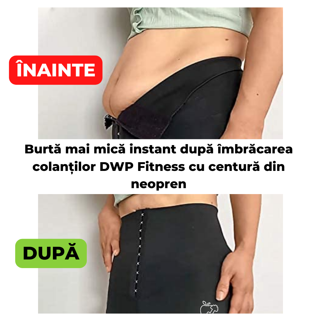 Colanți Corset DWP ORIGINALI, Modelatori pentru Slăbit - 2 în 1 - Centură Termică