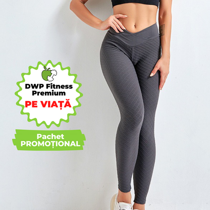 Pachet PROMO - DWP Premium "Pe Viață" și Colanți Modelatori DWP Fitness, cu Efect Anti-Celulitic