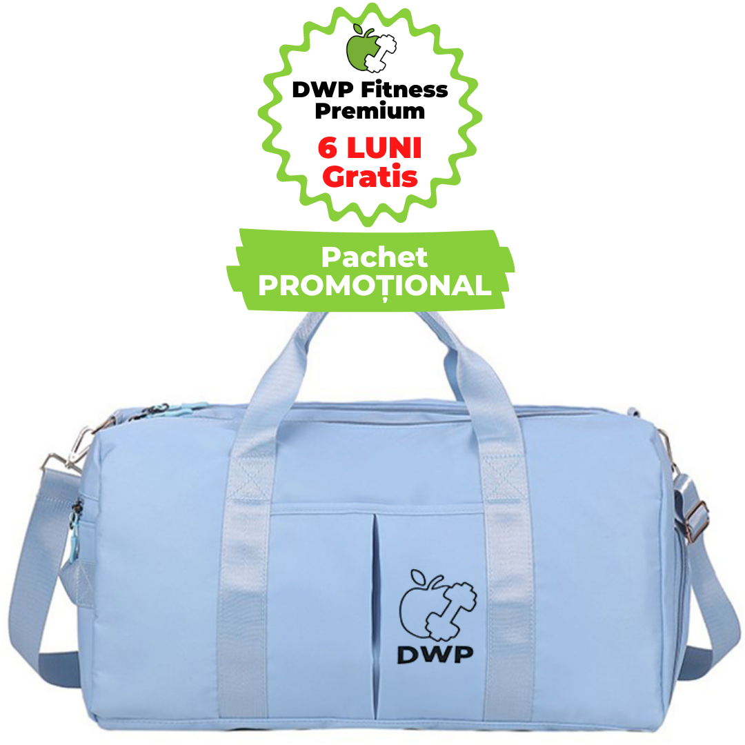 Geantă Sport impermeabilă DWP Fitness, cu Compartiment Încălțăminte 45 x 22 x 30 cm