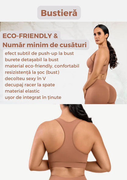 Bustieră DWP Shape Eco-Friendly Premium - Fără Cusături, Efect Modelator