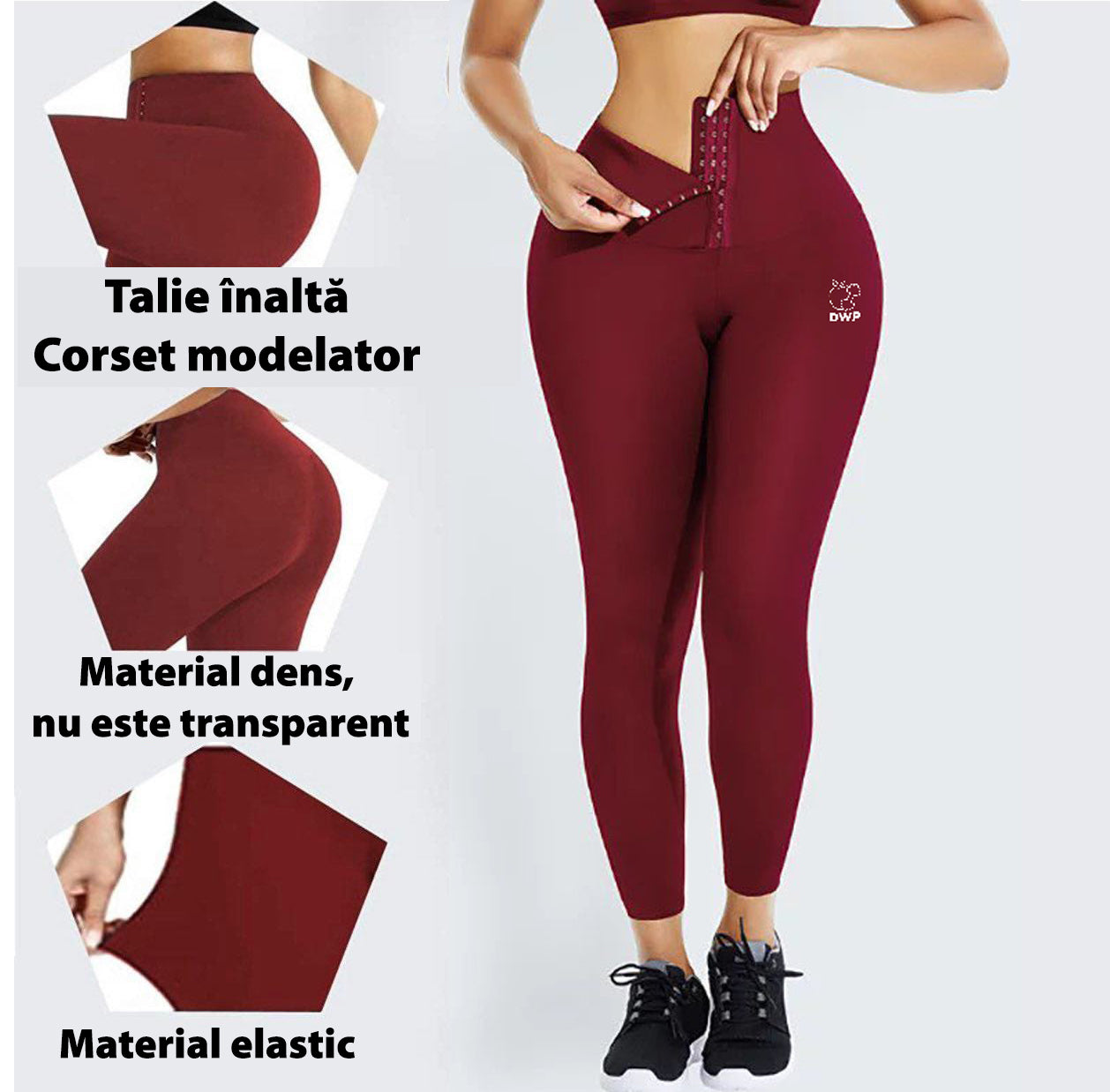 Colanți DWP Modelatori 2 în 1 - Centură Corset - Simplă