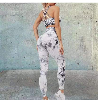 Colanți DWP Fitness PRO - Tie Dye + Colanți Modelatori DWP Fitness, cu Efect Anti-Celulitic + Abonament 12 luni