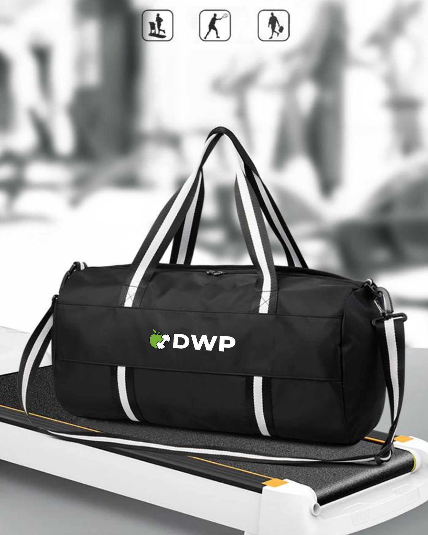 Geantă Sport impermeabilă DWP Fitness, cu Compartiment Încălțăminte 45 x 22 x 30 cm