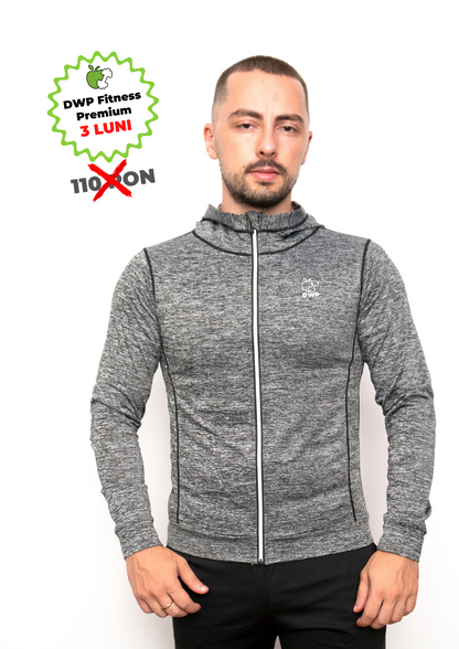 Hoodie DWP Fitness X-Treme, cu Compresie, Material Respirabil