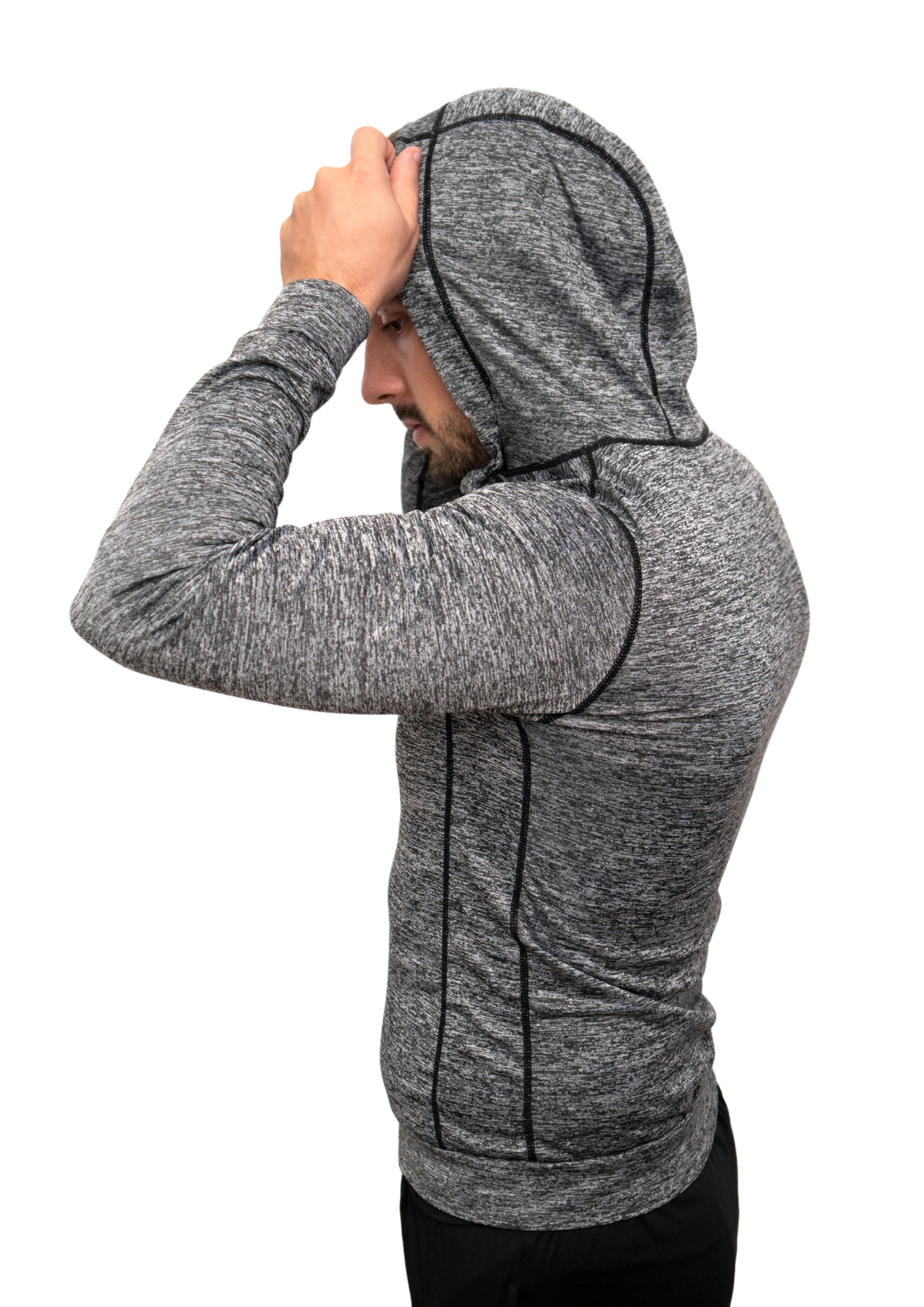 Hoodie DWP Fitness X-Treme, cu Compresie, Material Respirabil