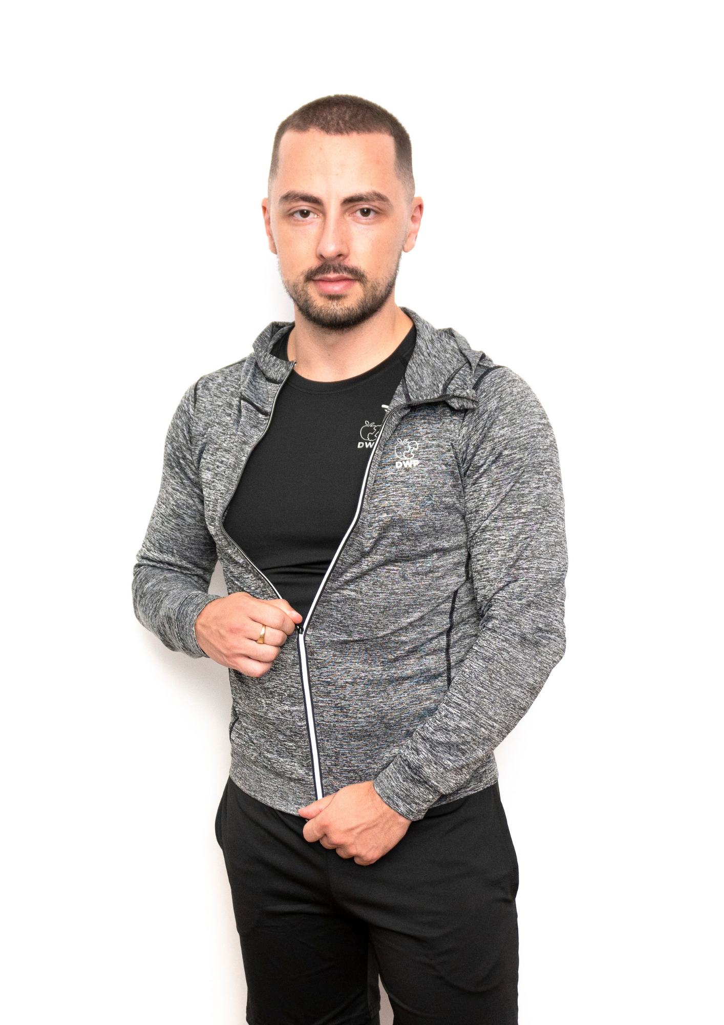 Hoodie DWP Fitness X-Treme, cu Compresie, Material Respirabil