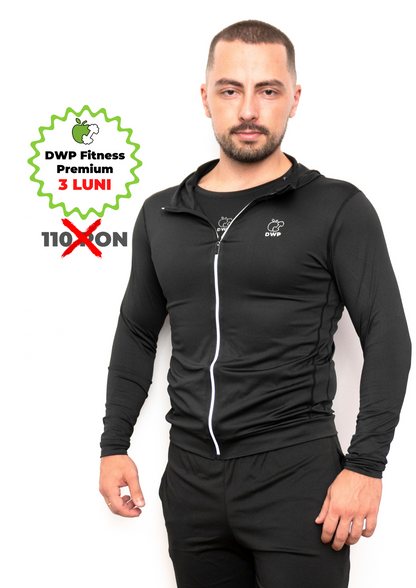 Hoodie DWP Fitness X-Treme, cu Compresie, Material Respirabil