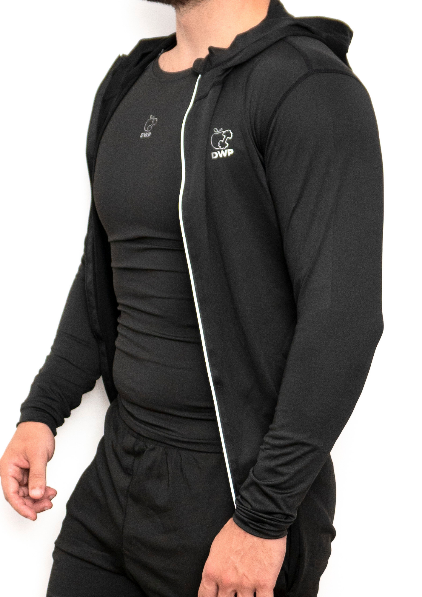 Hoodie DWP Fitness X-Treme, cu Compresie, Material Respirabil