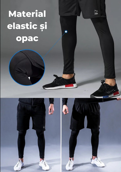 Bluză Compresie + Pantaloni Scurți + Pantaloni Compresie DWP Fitness X-Treme