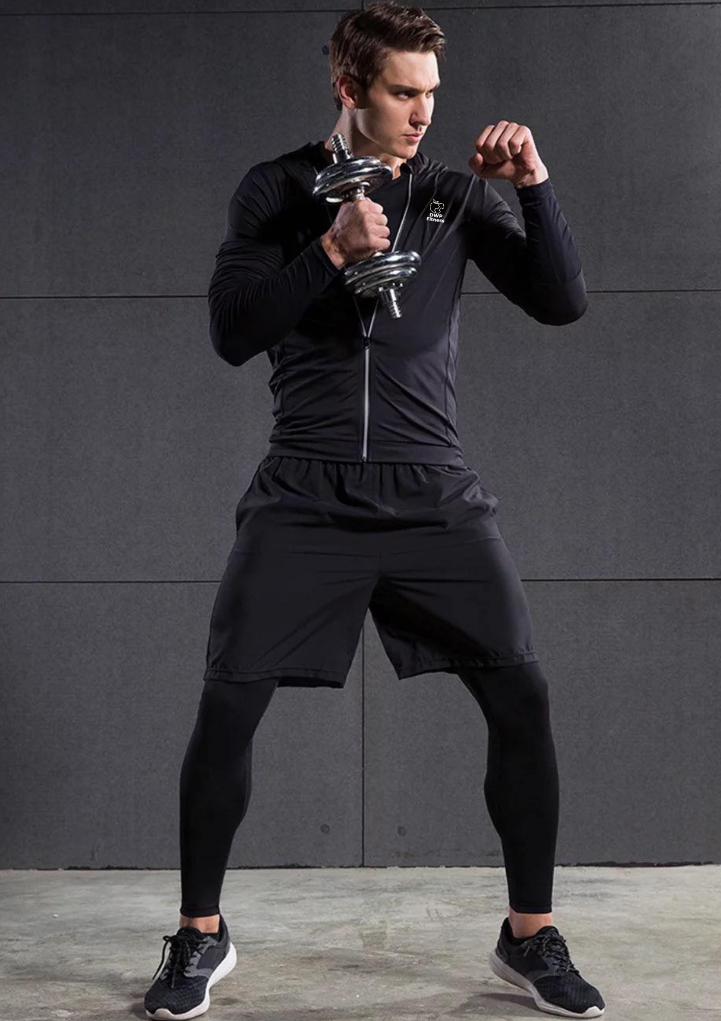 Hoodie DWP Fitness X-Treme, cu Compresie, Material Respirabil