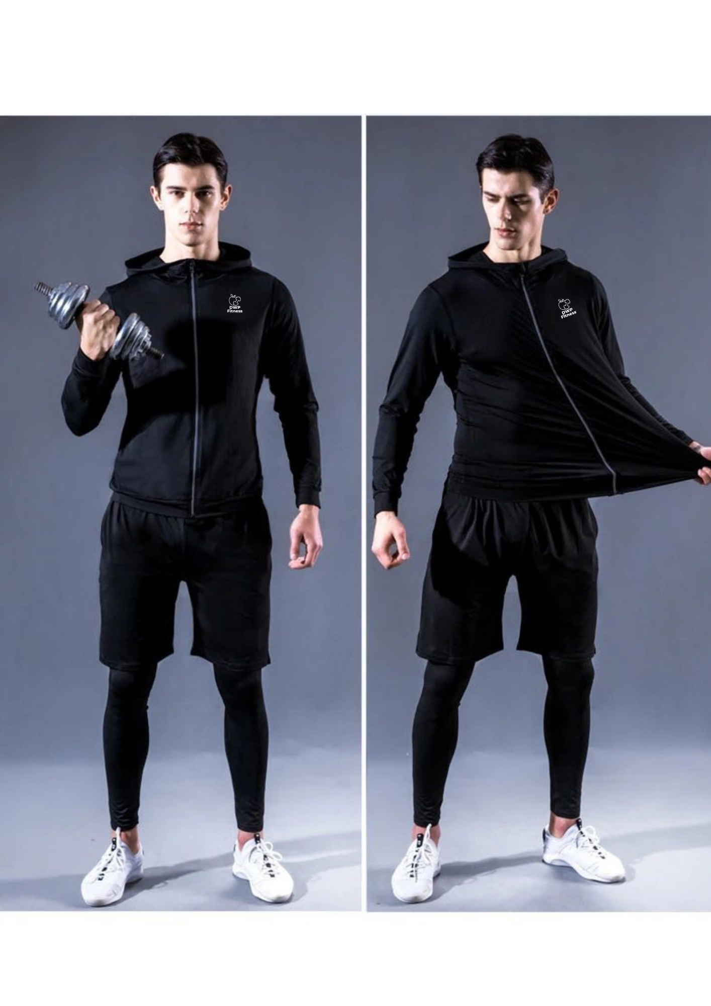 Hoodie DWP Fitness X-Treme, cu Compresie, Material Respirabil