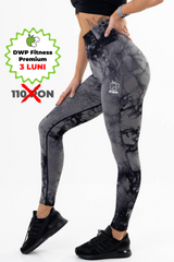 Colanți DWP Fitness PRO - Tie Dye, Fără cusături și Talie Înaltă
