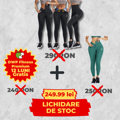 Colanți DWP Modelatori 2 în 1 - Centură Corset - Simplă + Colanți Corset Modelatori 2 în 1 - Centură Corset cu Neopren + Abonament 12 luni