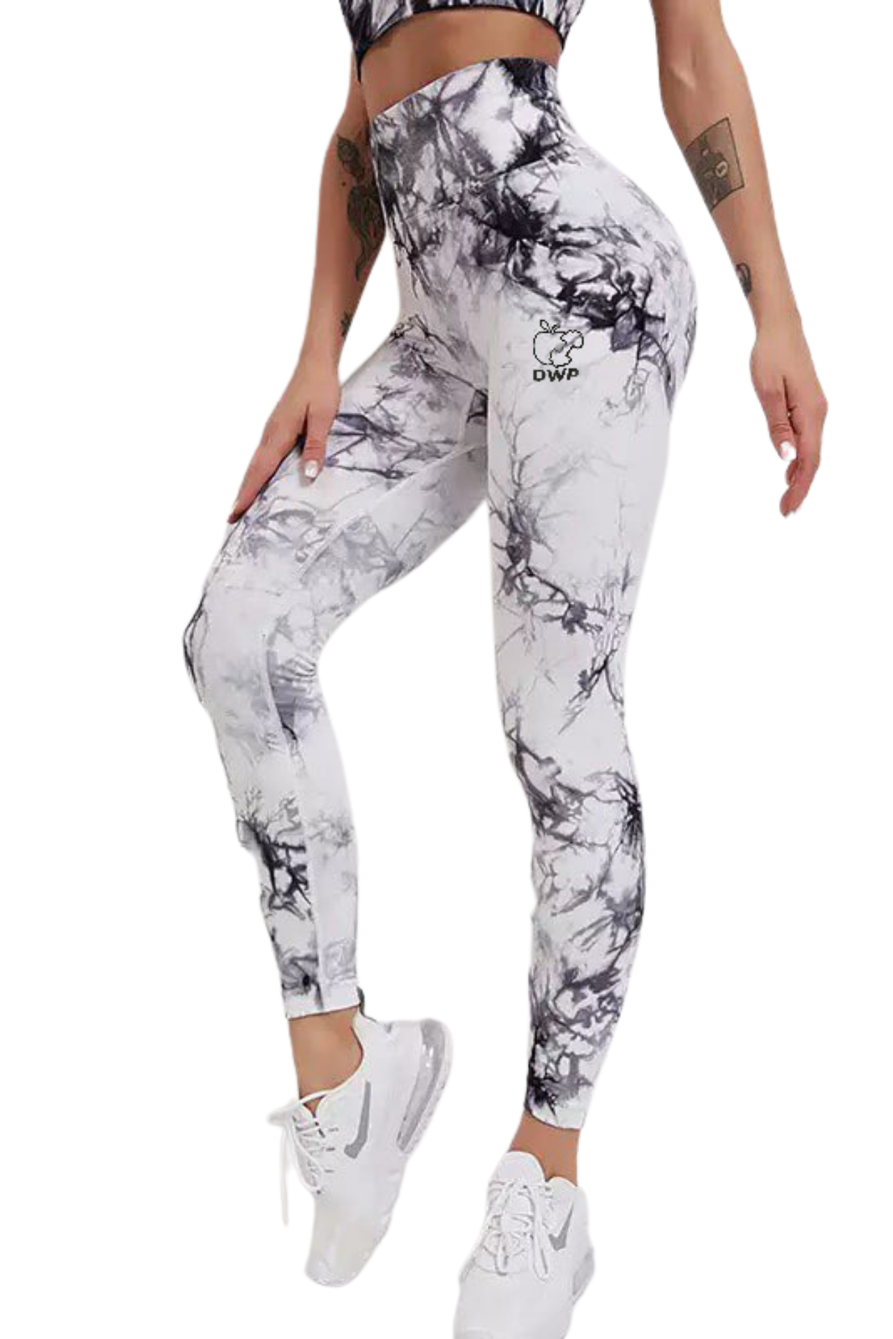 Pachet PROMO - Colanți DWP Fitness PRO - Tie Dye + Benzi Elastice – 3 Niveluri de intensitate