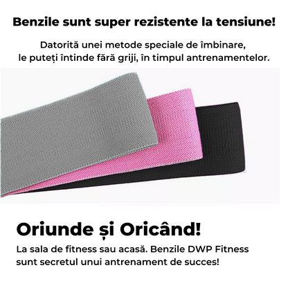 Pachet PROMO - Colanți DWP Fitness PRO - Tie Dye + Benzi Elastice – 3 Niveluri de intensitate