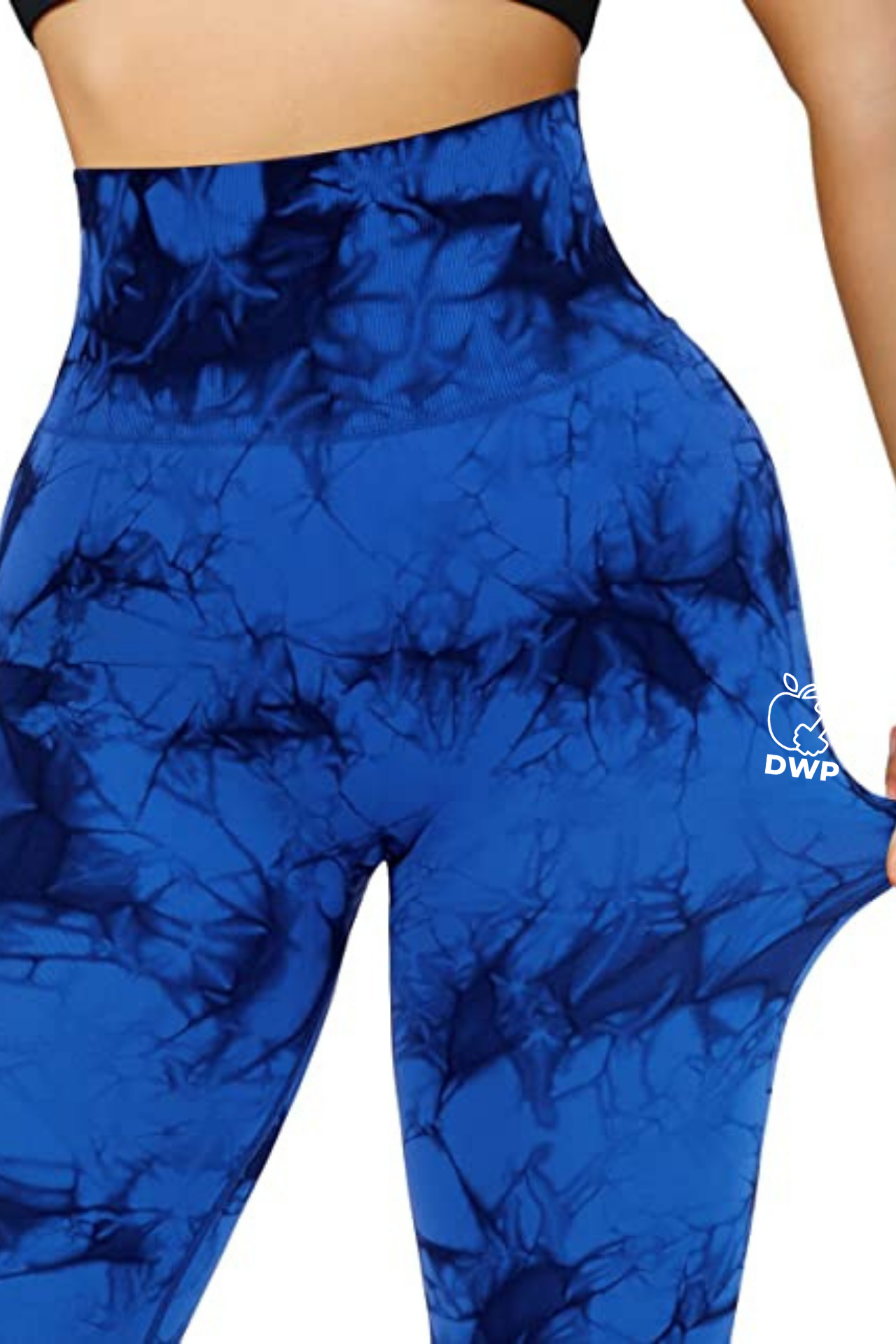 Pachet Promo - Colanți DWP Fitness PRO - Tie Dye, Fără Cusături și Talie Înaltă + Colanți DWP Modelatori 2 în 1 Centură Corset "Efect Termic"