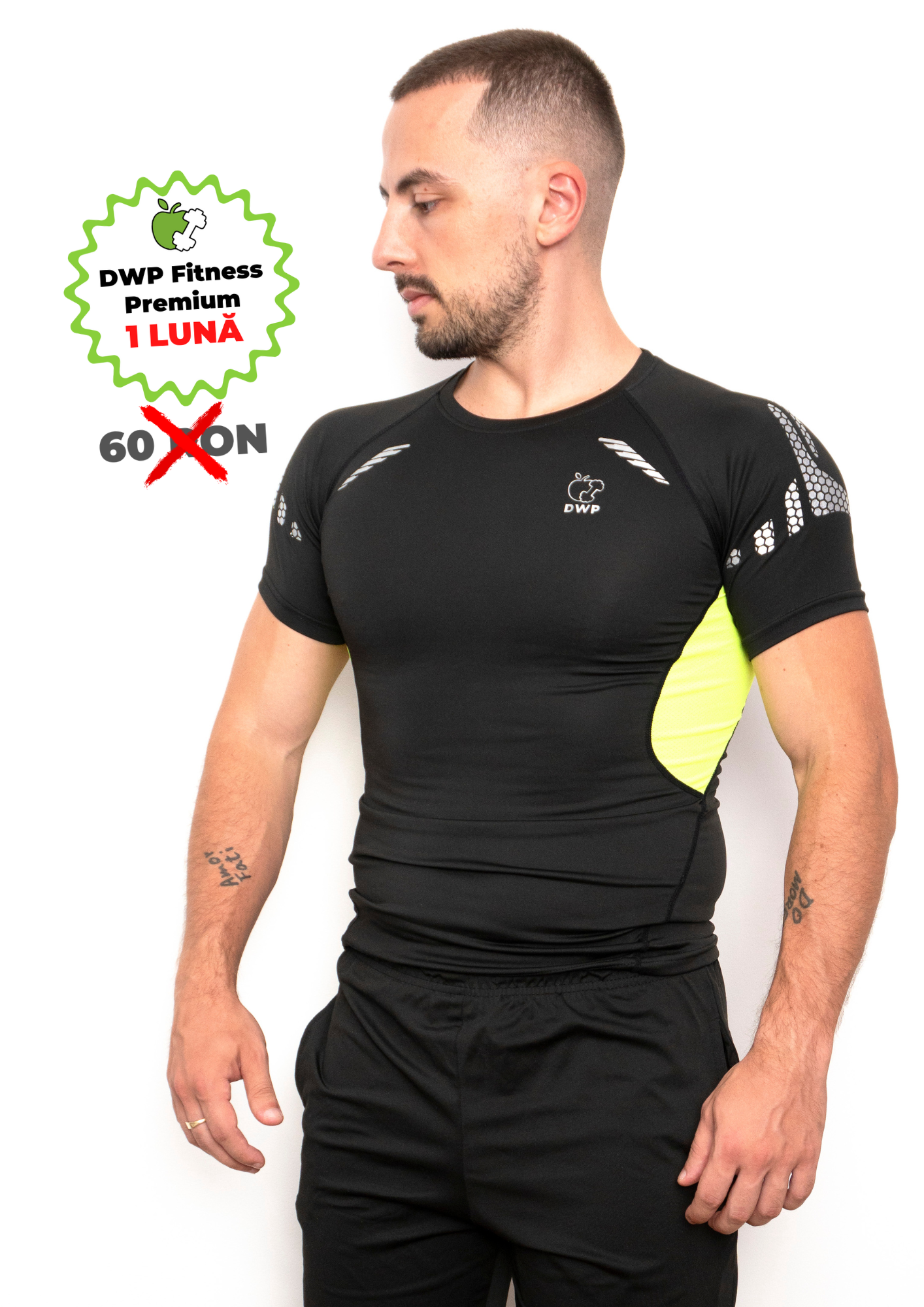 Tricou Compresie DWP Fitness X-Treme, Material Respirabil