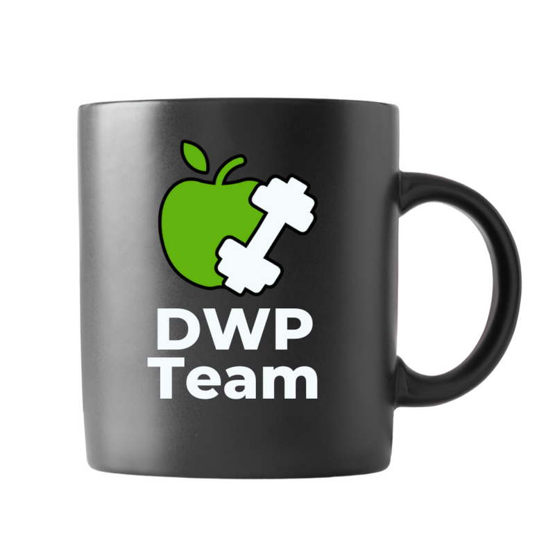 Cană "DWP Team" Neagră 🍏
