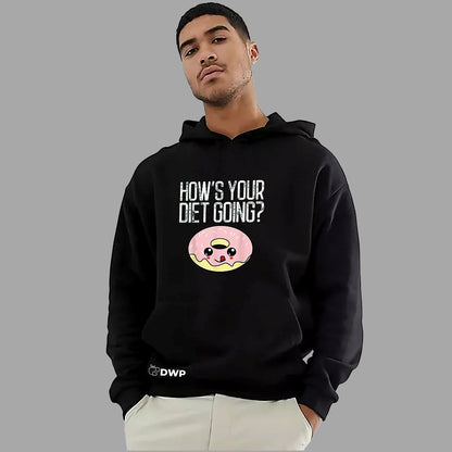 Hoodie DWP Fitness Signature Diet Donut, Unisex, Flaușat