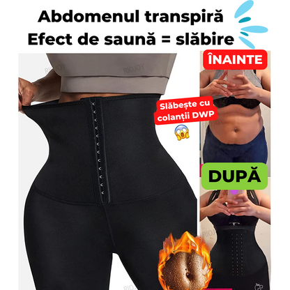 Colanți Corset DWP ORIGINALI, Modelatori pentru Slăbit - 2 în 1 - Centură Termică